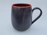 Yaletown Belly Mug with red rim by Matthew Freed
