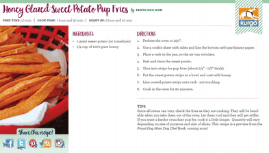 Holiday Recipe: Sweet Potato Pup Fries