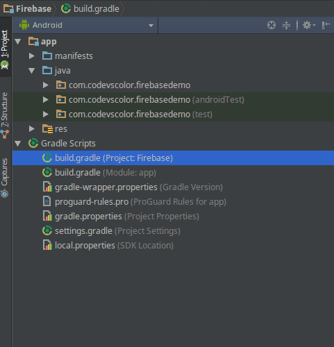 Подключение firebase к android studio