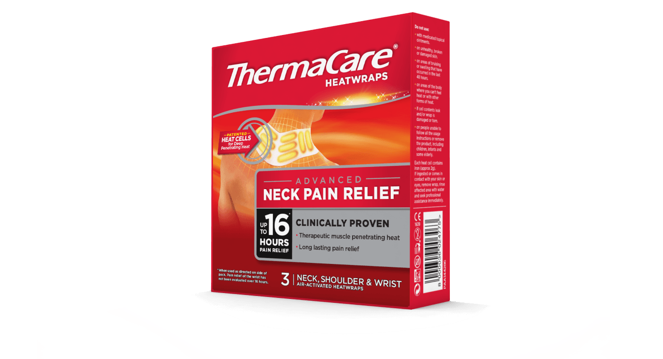 ThermaCare®
Neck, shoulder and wrist