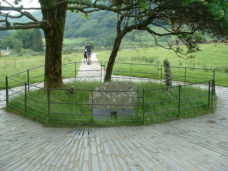 Gelert's grave in Beddgelert, North Wales