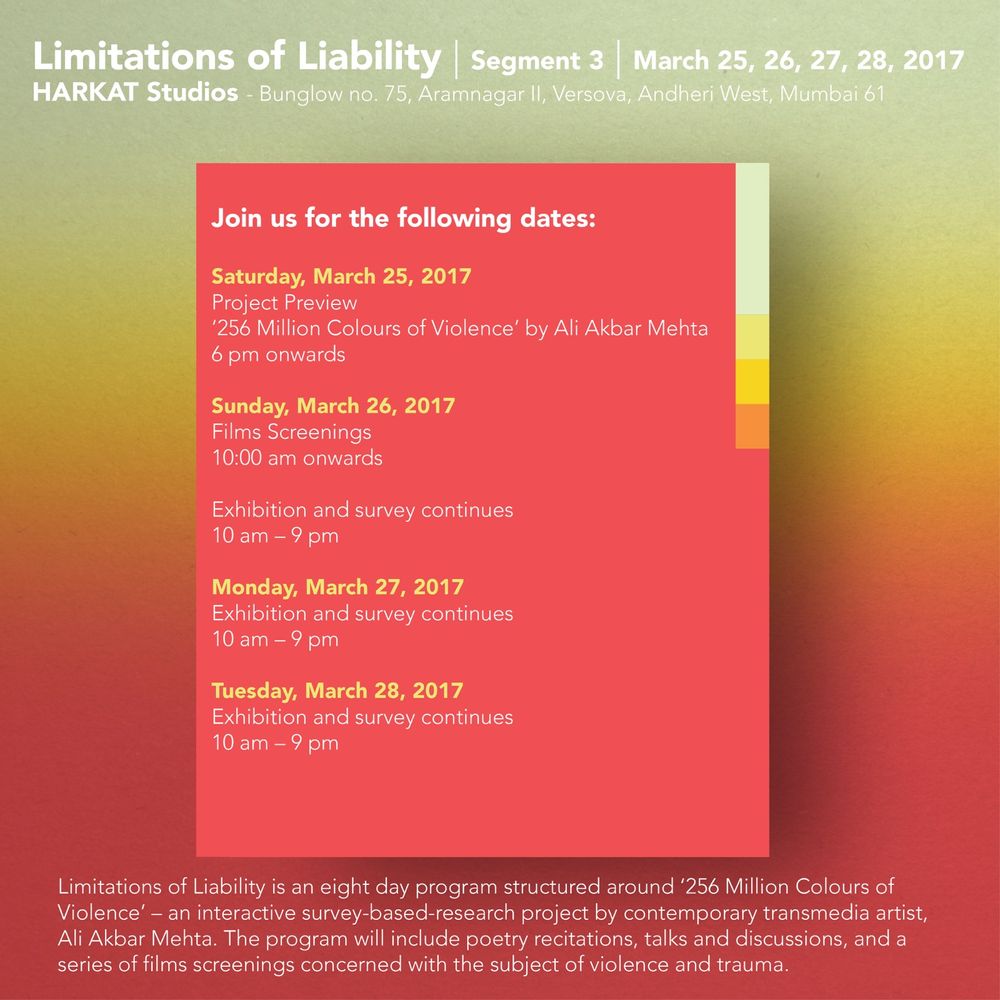 Limitations of Liability, segment 3, Harkat Studios, 2017