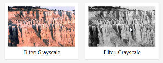 CSS3 filter grayscale