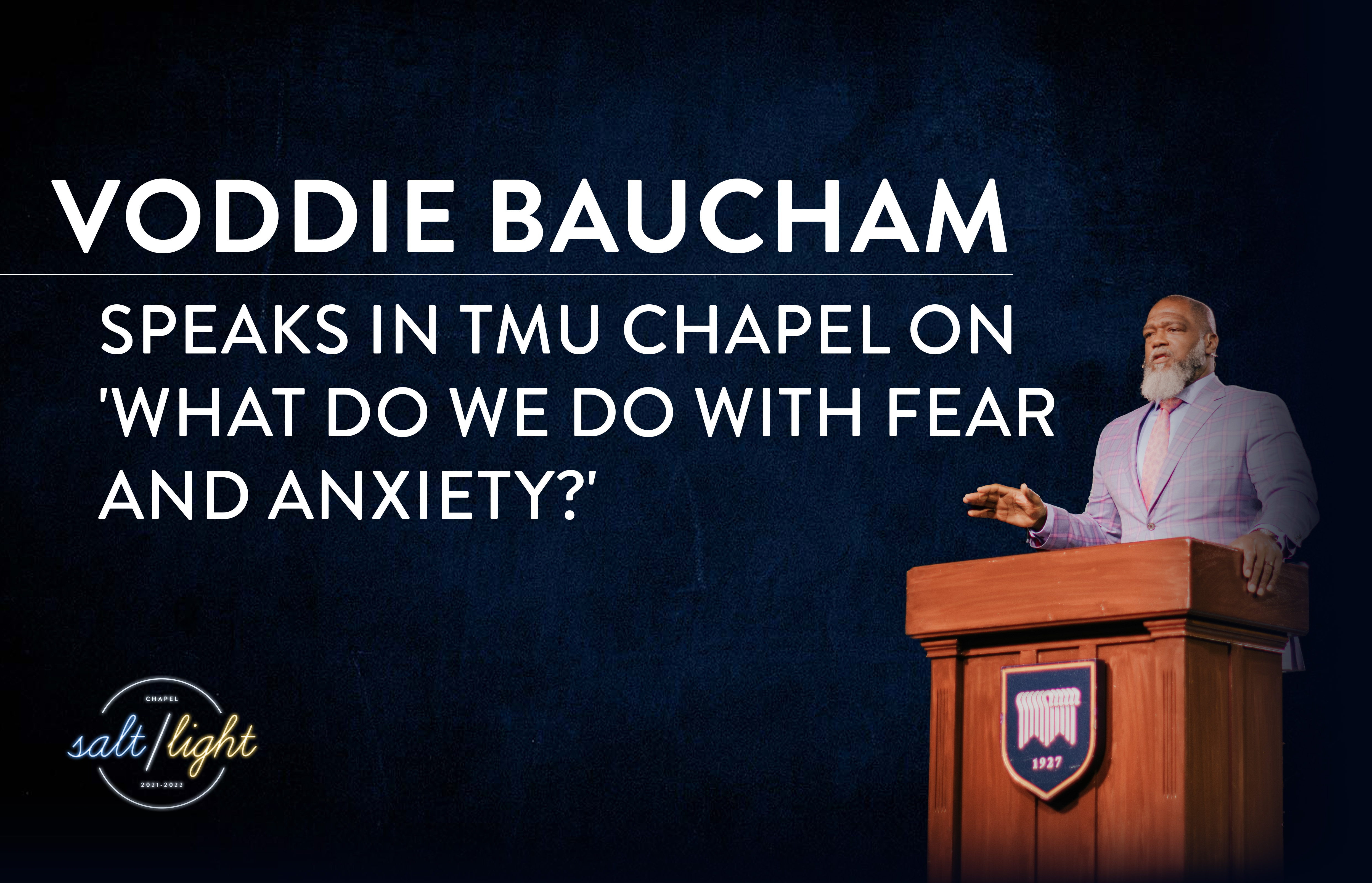 Voddie Bauchum Speaks in TMU Chapel image