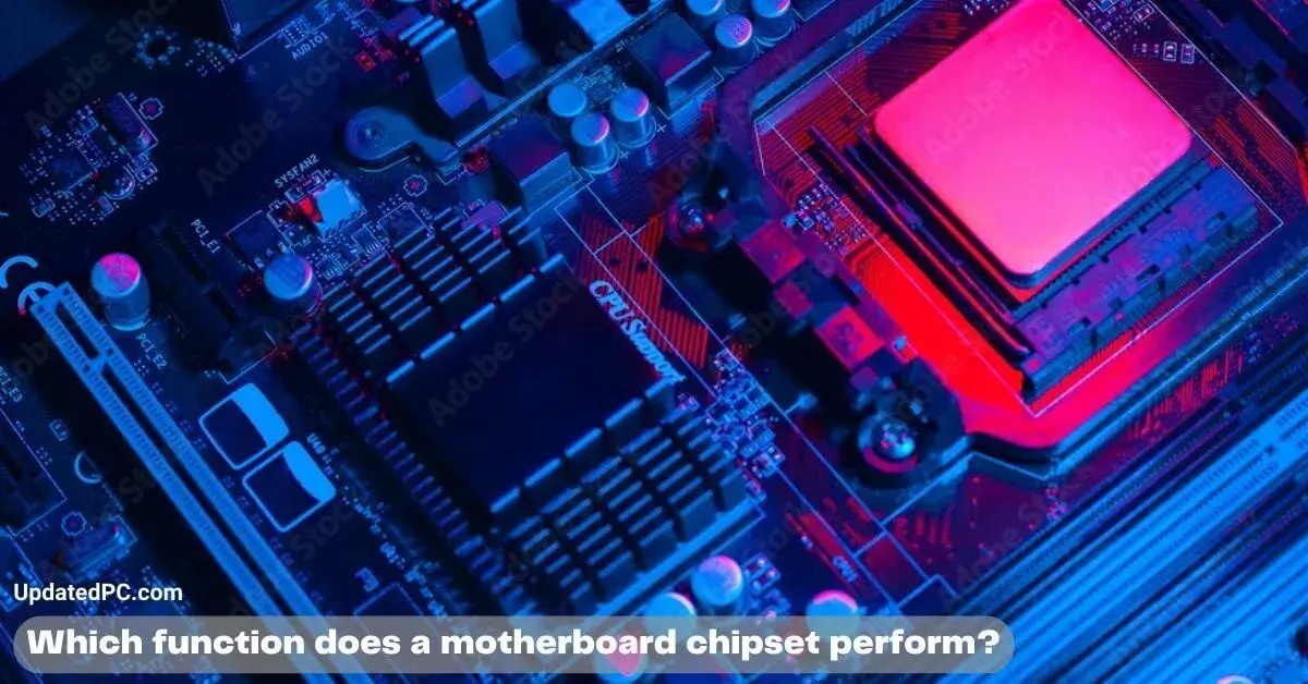 Which function does a motherboard's chipset perform?