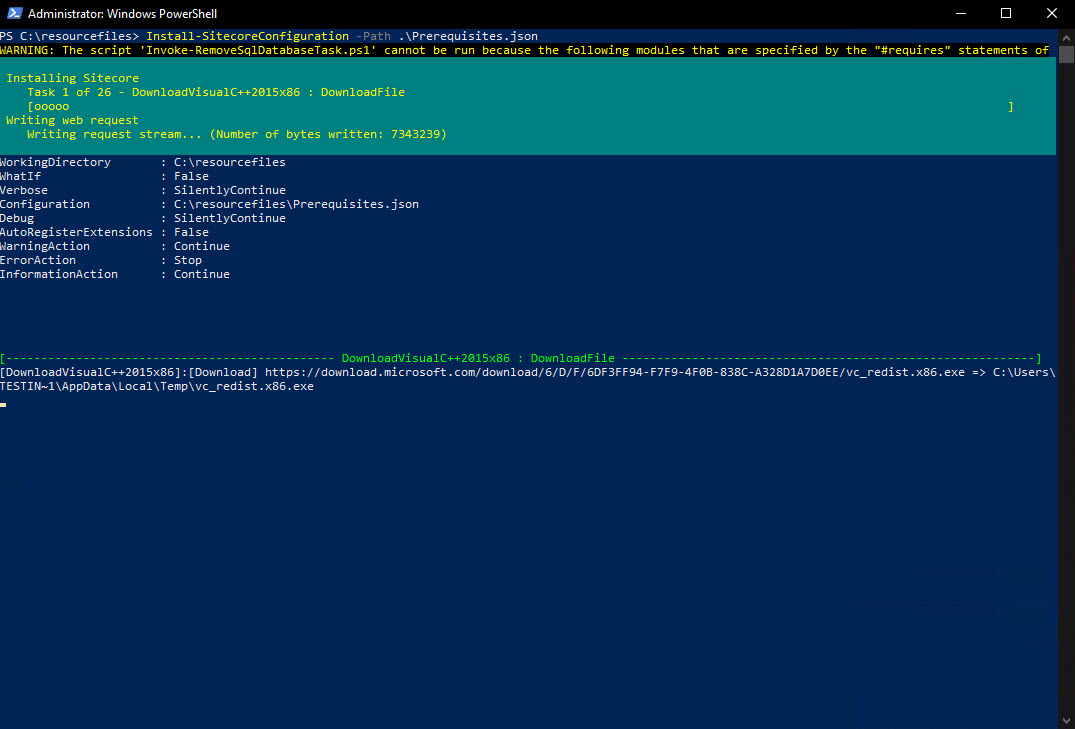 installPrerequisites