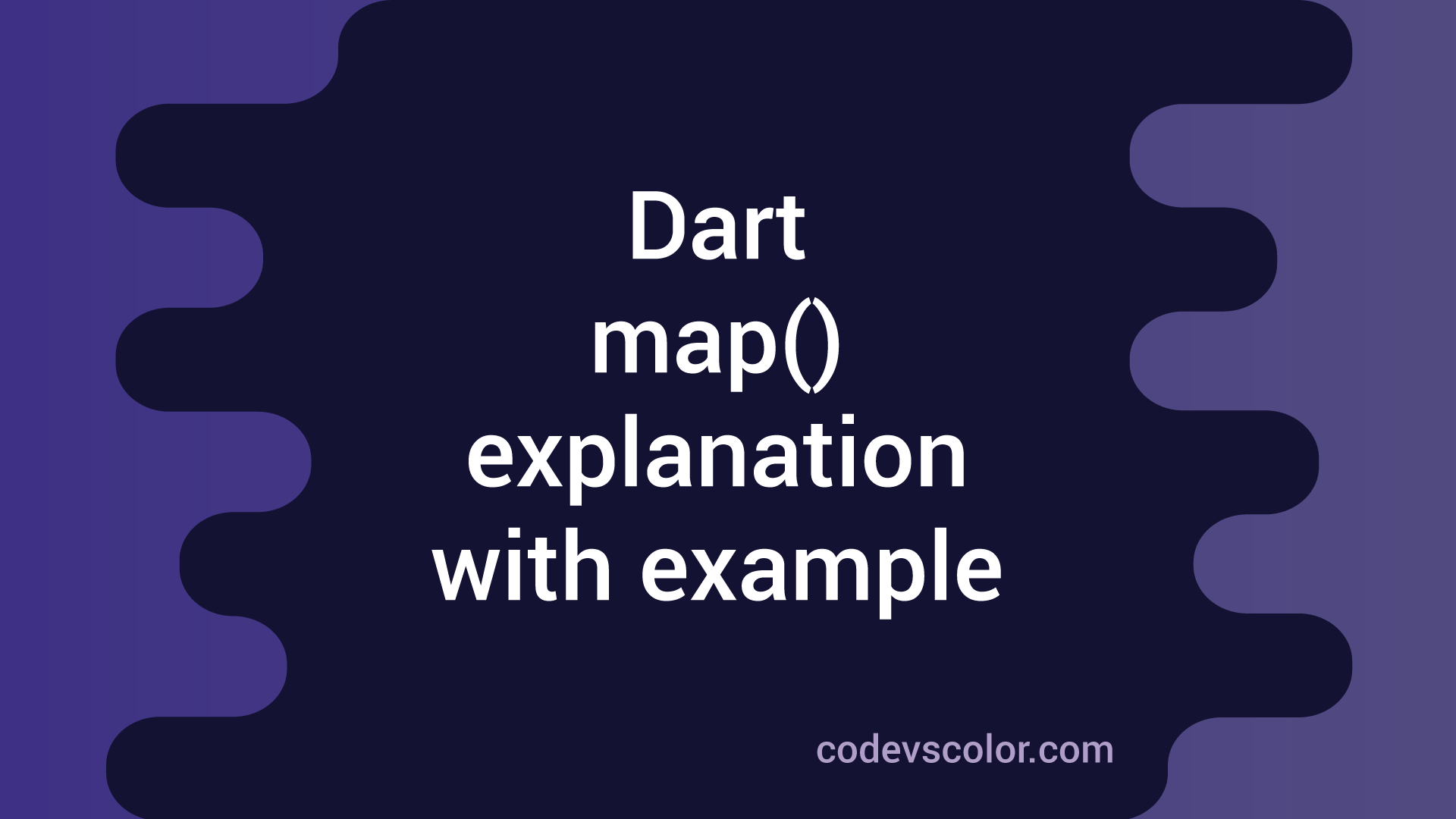Dart Map Method Example 