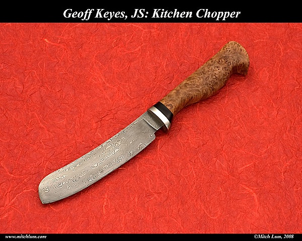 Damascus Veggie Knife