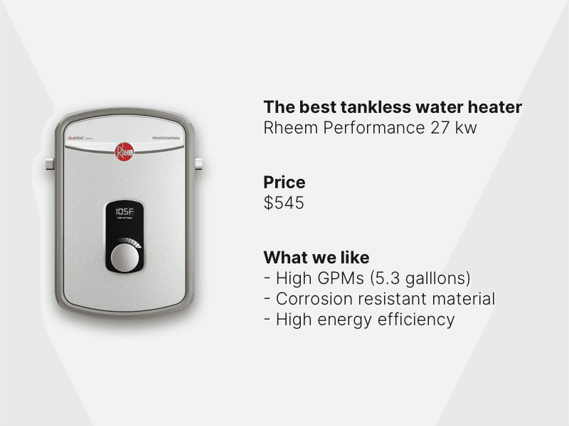 The Best Tankless Water Heater (Reviews)