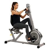 image Sunny Health  Fitness Recumbent Bike SF-RB4631 with Arm Eerciser 350lbGray