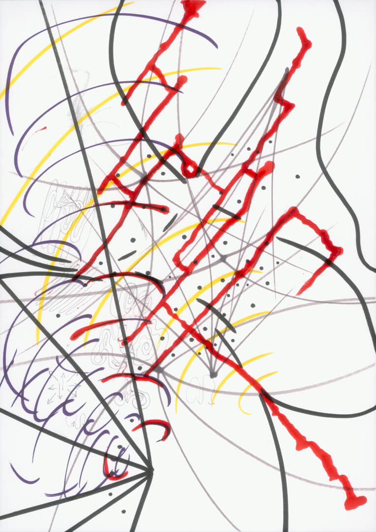 <em>Untitled,</em> 2017, mixed media on paper, 29,7 x 21 cm