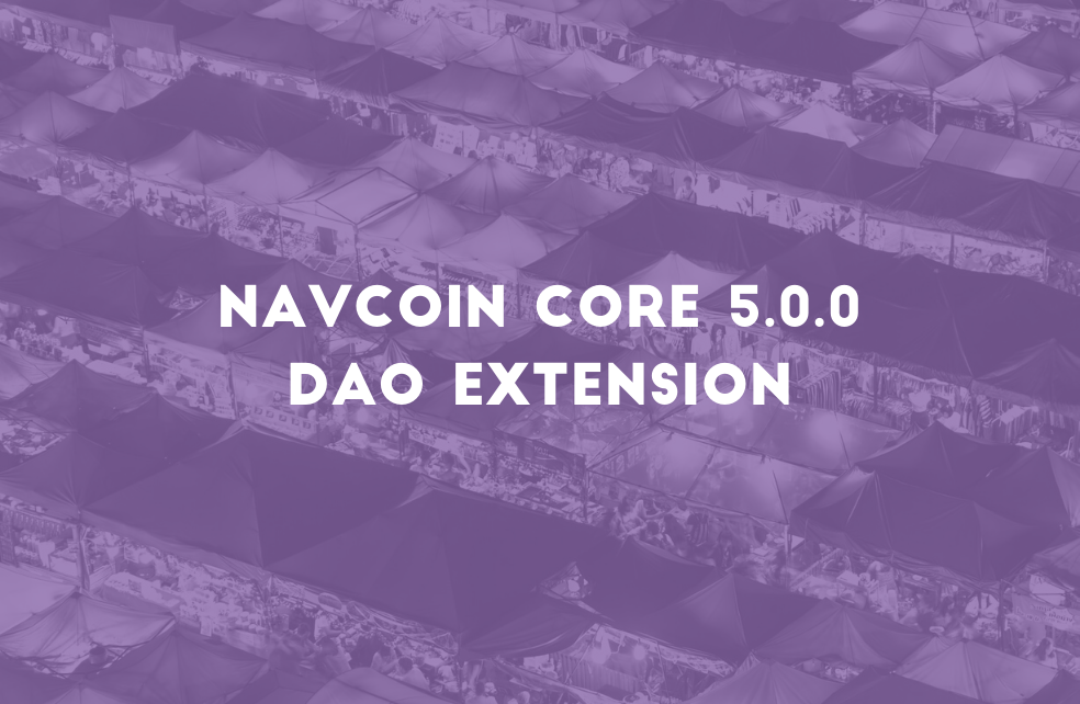 NavCoin Core 5.0.0 - DAO Extension