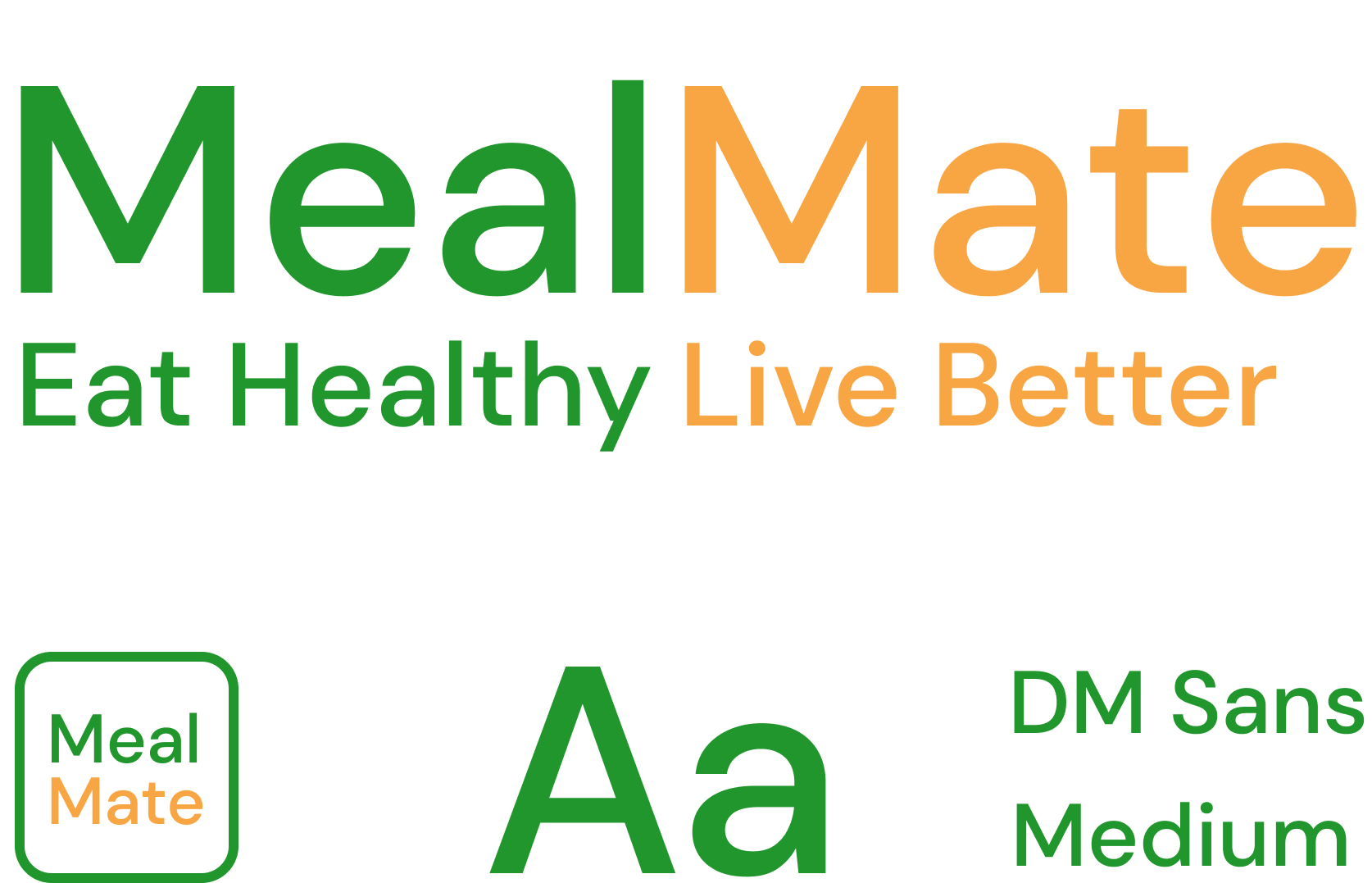 mealmate app logo and its typography