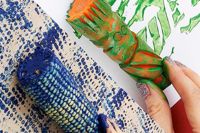 Magic Green - Vegetable Block Printing