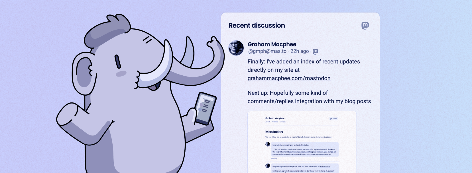 Mastodon Powered Blog Comments