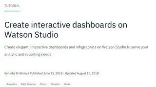 Dashboards on IBM Watson Studio