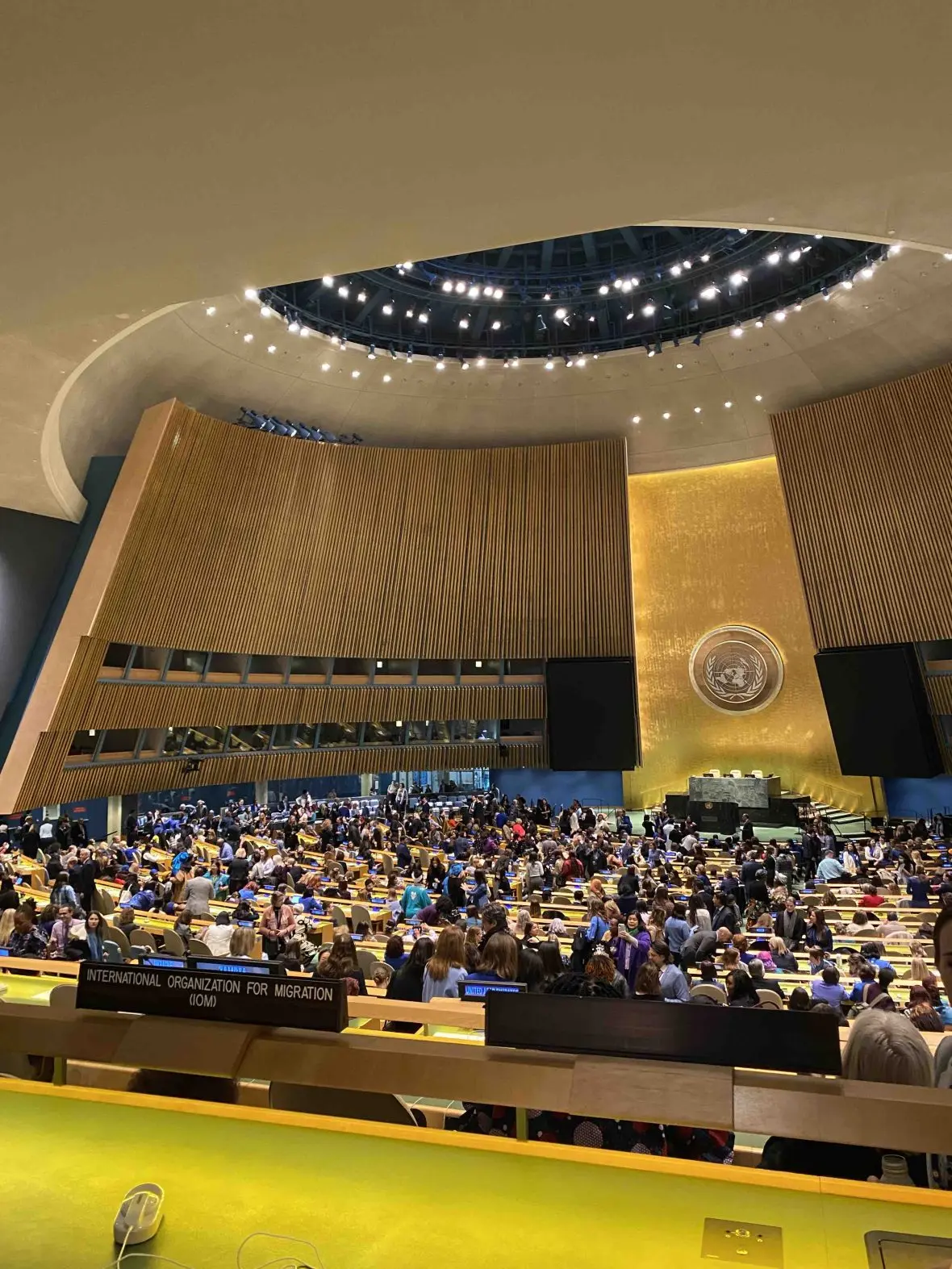 Delegates gather for the 2023 CSW session at the UN in New York