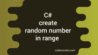 c# create random number in range