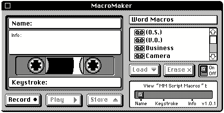 MacroMaker screen shot
