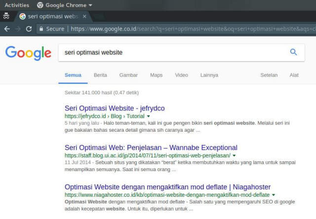 Breadcrumb indexed
