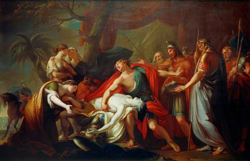 Iliada - Aquiles lamentando a morte de Patroclo