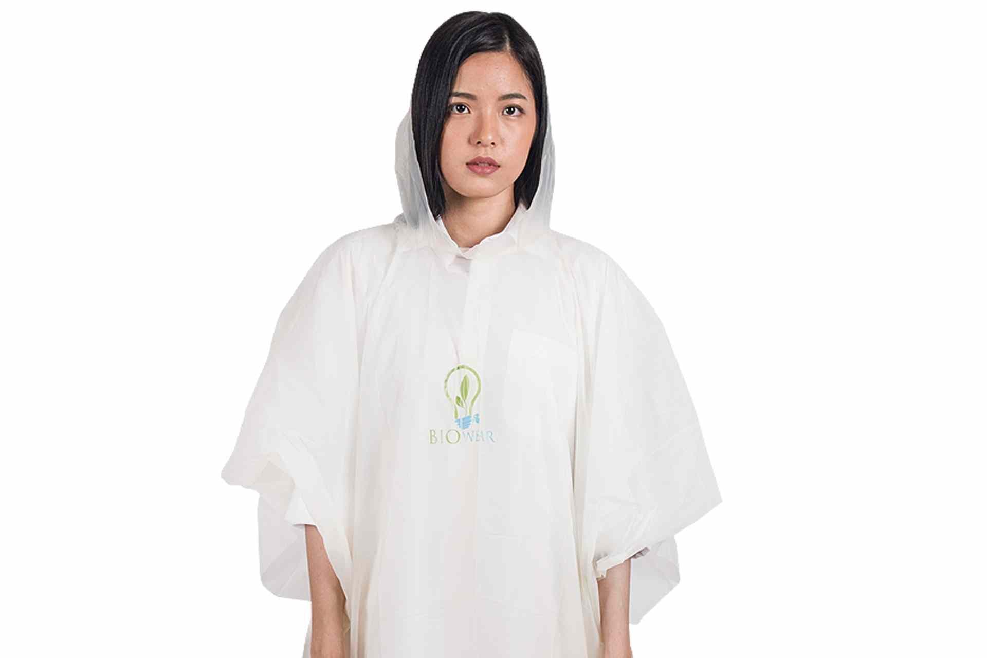 Biodegradable poncho