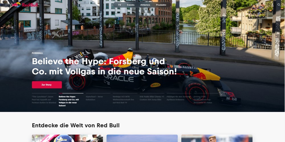 RED BULL Shop Screenshot