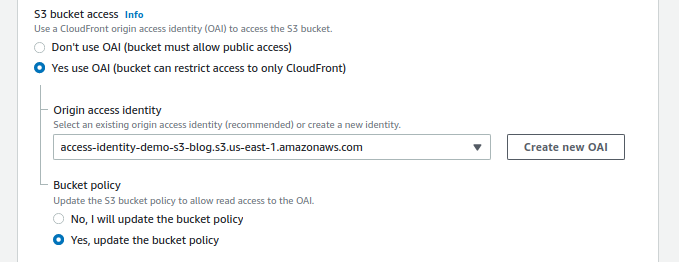 CloudFront Integration S3 Bucket Access