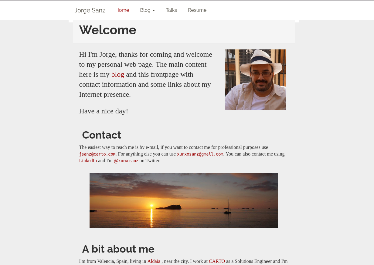 New front page