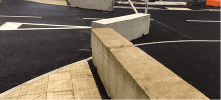3m Concrete Blocks Protecting Entrance – Bicester
