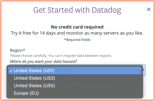 DataDog has no data centers in India
