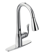 image MOEN Arbor Single-Handle Pull-Down Sprayer Touchless Kitchen Faucet with MotionSense in Chrome