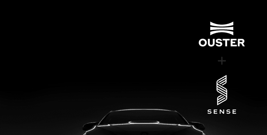 Ouster and Sense logo