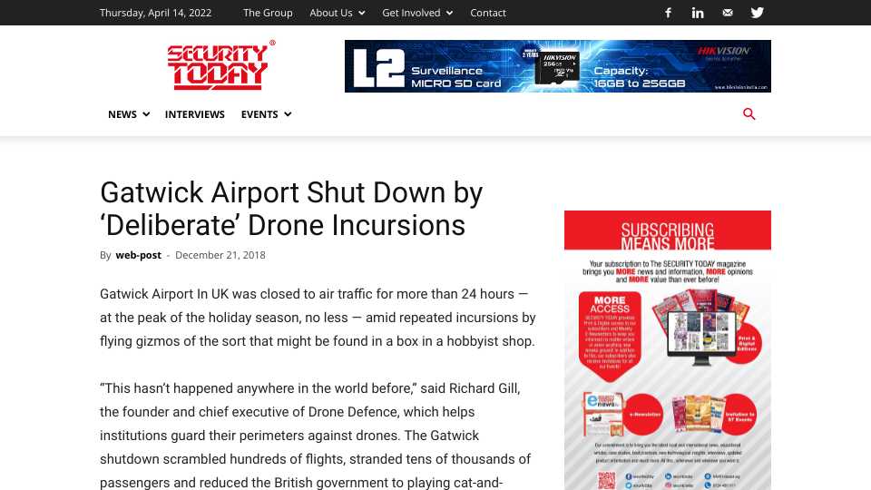Gatwick Airport Shut Down by 'Deliberate' Drone Incursions
