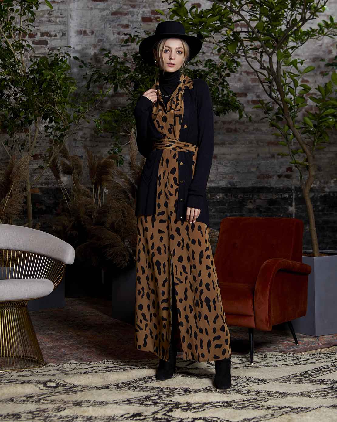 L'AGENCE - dress Cameron long shirt cardigan Lucas