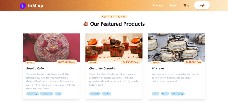 Products Page by Rifandani