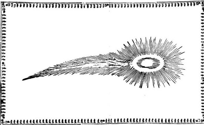 Gravure de l'observation 1Lettre du mathématicien Montanari à l'astronome Halley