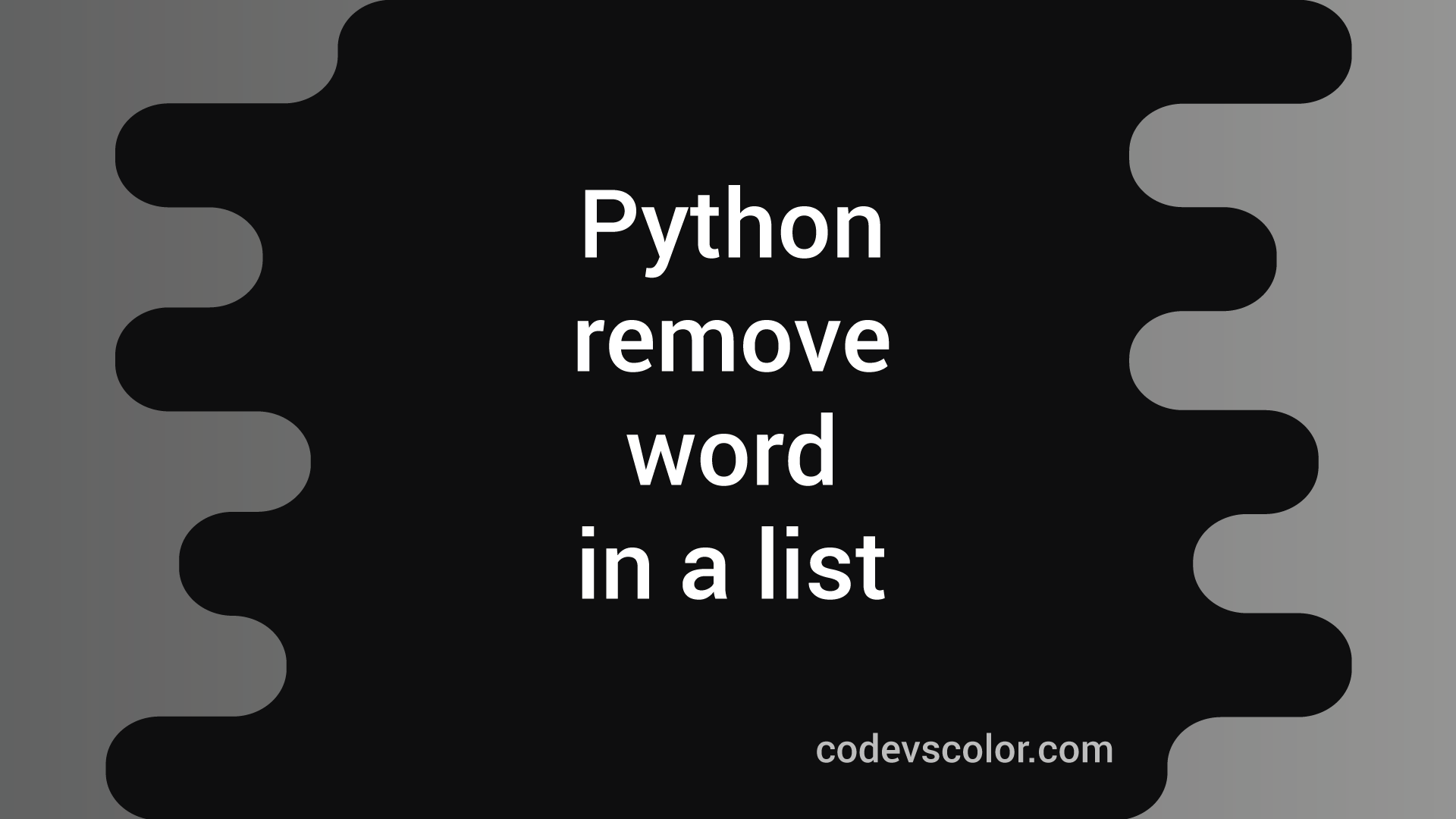 python-program-to-remove-one-occurrence-of-a-word-in-a-list-codevscolor