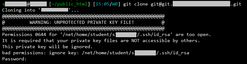 Git] Warning: Unprotected Private Key File! | 卡螺絲