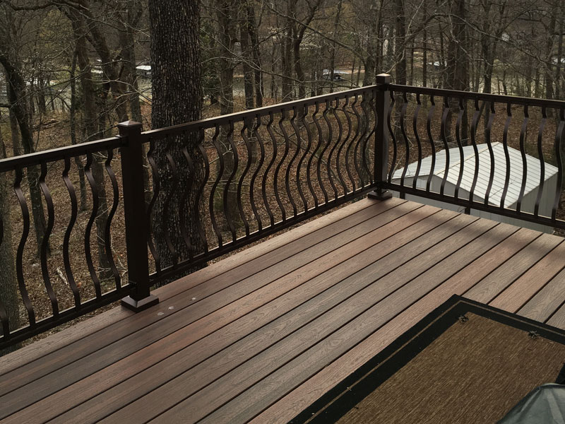 Square D Railing Square and Cuved Aluminum Baluster Railings