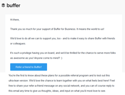 Buffer email