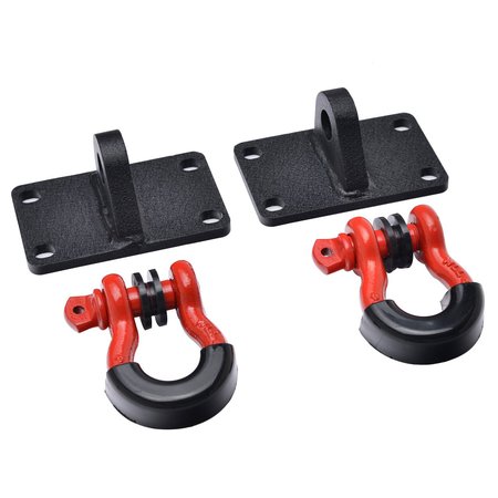 d ring shackle mounts with shackles