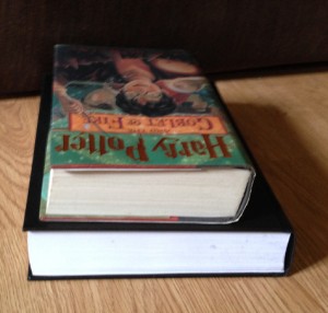 Photo of Dissertation with Harry Potter and the Goblet of Fire.