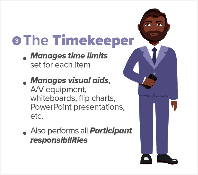 meeting timekeeper responsibilities