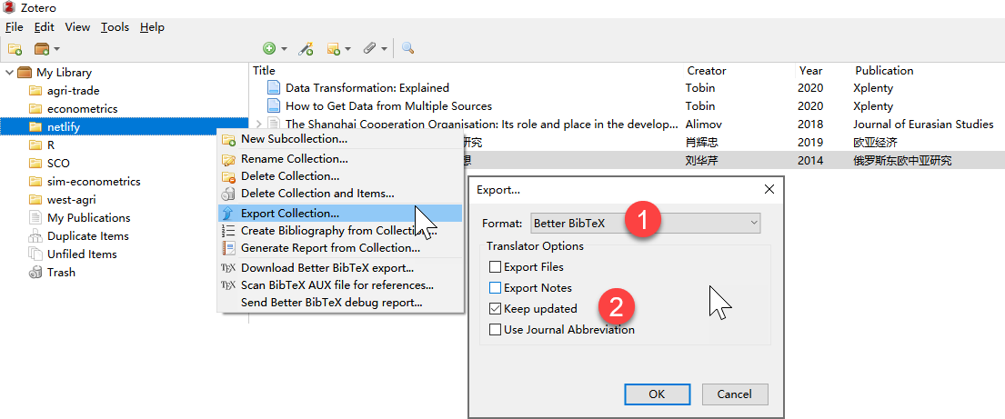 文献管理：使用Zotero进行Rmarkdown写作的文献自动化 Academic