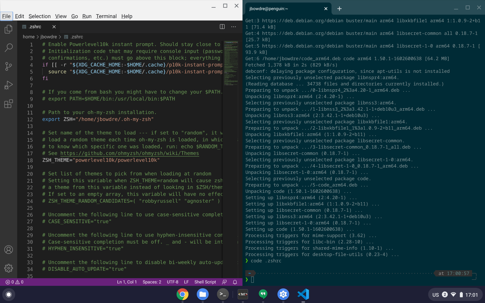 Setting up Linux on a new Lenovo Chromebook Duet (bonus arm64 complications!)