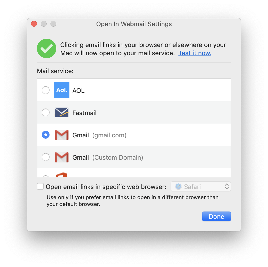 open a mac email account