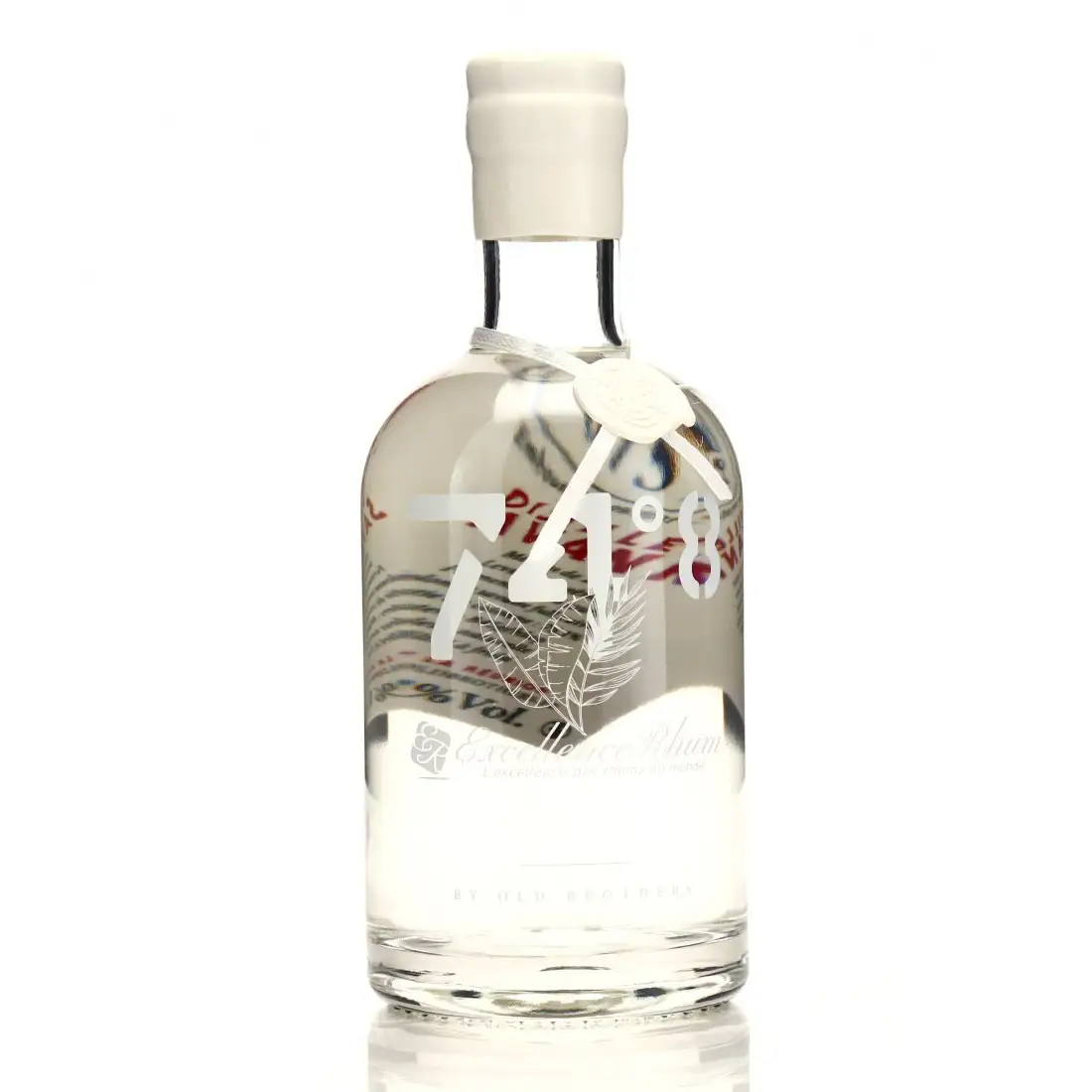 Image of the front of the bottle of the rum 74.8 - Excellence Rhum