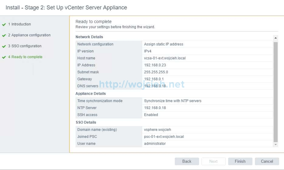 vCenter Server Appliance 6.5 with External Platform Services Controller - 33