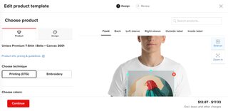 printful product editor